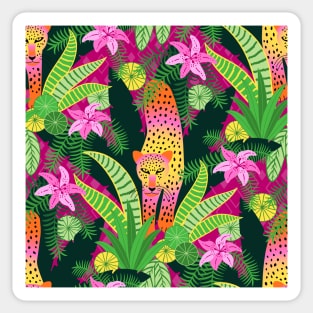 Leopards and Lilies Sticker